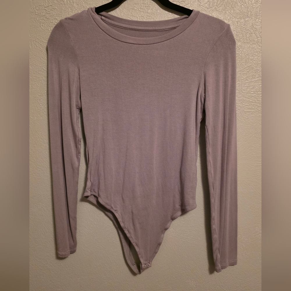 Vitality Grey Long Sleeve Bodysuit
